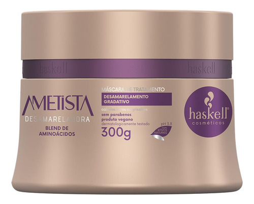 Kit Haskell Ametista Shampoo Condicionador E Máscara 300gr