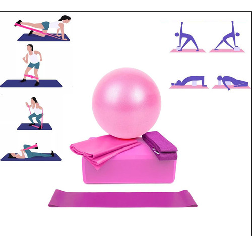 Bola Pilates 25 Cm Fisioterapia Yoga Academia, Cinta Adhesiv
