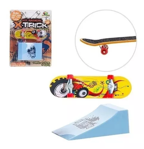 Brinquedo Skate Board De Dedo Com Lixa E Acessórios - Lojas França