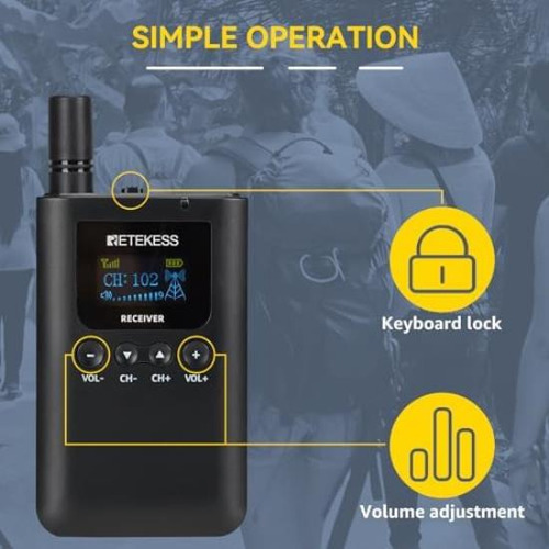 Sistema De Guía Turística Retekess Tt125, Transmisión De Aud