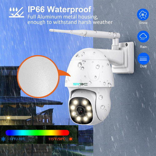 Sv3c Cámara Ip De Seguridad 4k Al Aire Libre 8mp Ptz Pan