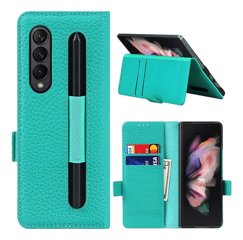 Funda Tipo Cartera Para Samsung Galaxy Z Fold 3 Con S Pen Ho