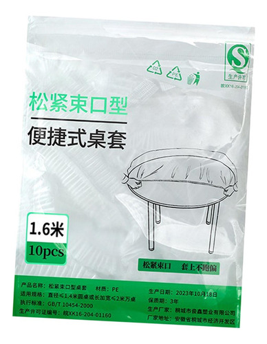 10x Mantel Desechable, Manteles Diámetro 1,6 M