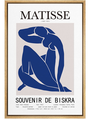 Lienzo Enmarcado De Arte De Pared Henri Matisse Abstrac...