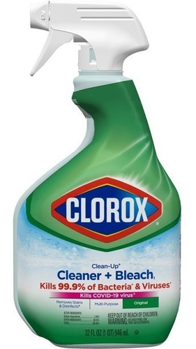 Clorox Cleaner With Bleach, Spray Bottle Original, 32 Oz Imp