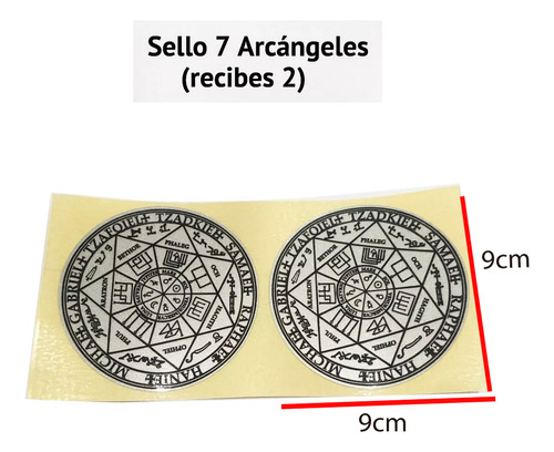 Stickers Reflejantes Para Auto Camioneta Sello 7 Arcangeles