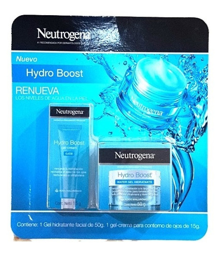 Neutrogena Hydro Boost Gel Hidratante Facial + Gel Crema Ojo