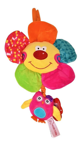 Cunero Musical Flor Con Animalito - Woody Toys Color Multicolor