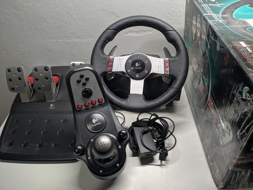 Volante Logitech G27 C/ Pedal C/ Câmbio Ps2 Ps3 Pc +garantia (Usado)