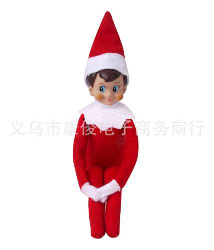 Christmas Shelf Doll, regalo de Navidad para niños, color rojo