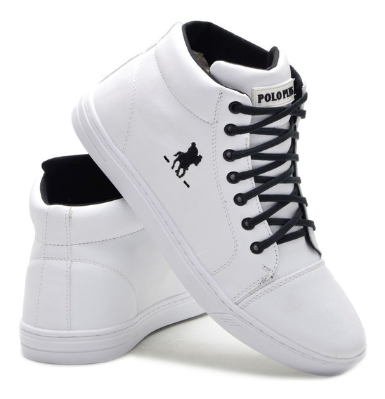 tenis cano alto branco masculino mercadolivre