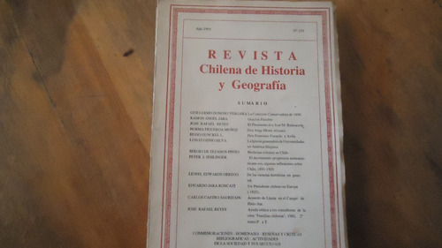 Revista Ch De Historia Y Geografía Pte Balmaceda Y Otros 