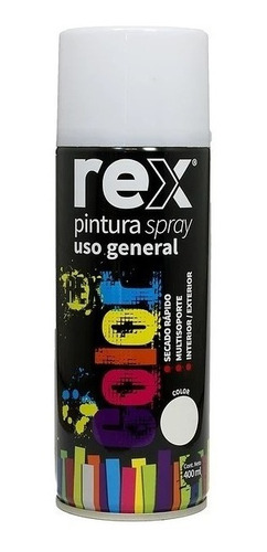 Pintura En Spray Aerosol Blanco Mate 400ml Rex Rex60008 *ub*