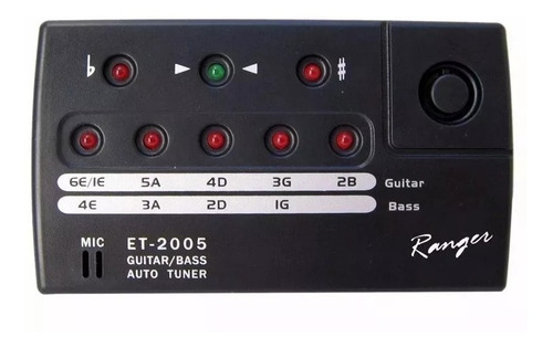 Ranger Et-2005 Afinador Para Guitarra O Bajo Con Mic