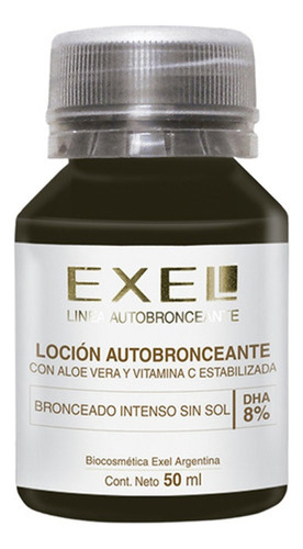 Loción Autobronceante 8% Sin Color Bronceado Exel 50m X4