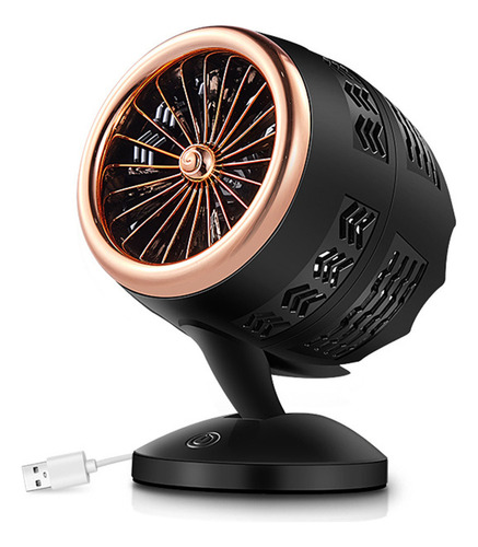 Ventilador Turbo Portátil De Doble Hoja Usb De Moda Mini Cir