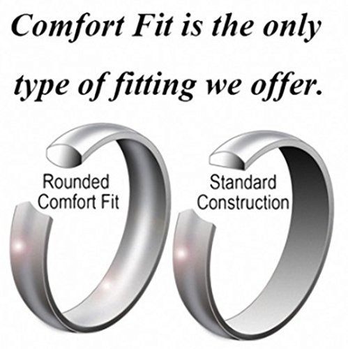 King Will Basic Hombre Boda Anillo De Tungsteno Negro 8mm Ac