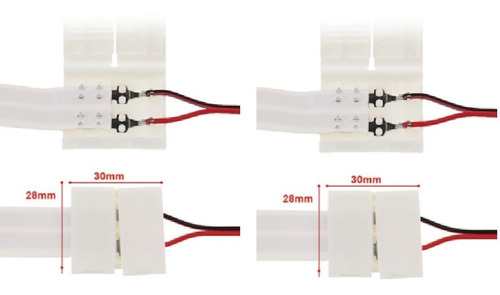Imagem 1 de 6 de Kit 4 Conectores Fita Elétrica Conecta