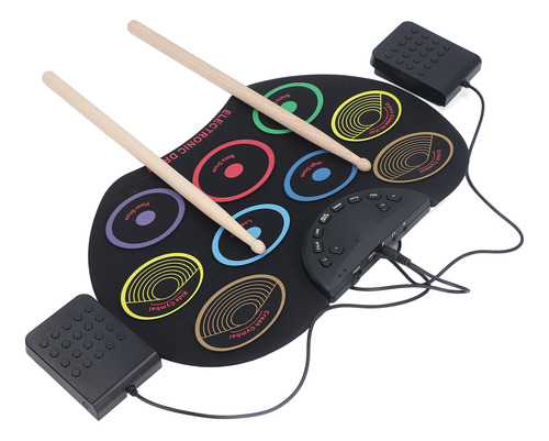 Electric Drum Set For Kids Electronic Portable Easy To Play