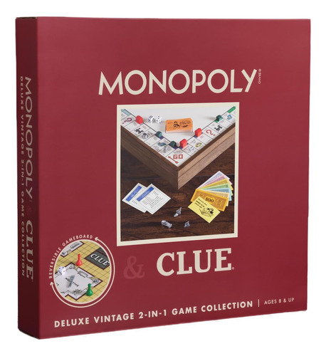 Juego De Mesa Monopoly And Clue 2 En 1