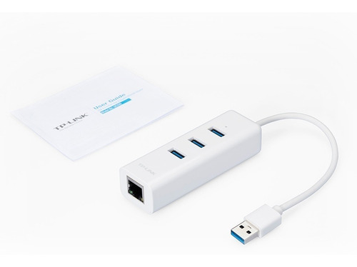 Adaptador Usb A Rj45 Ethernet Tp-link Ue330 + Hub 3 Usb