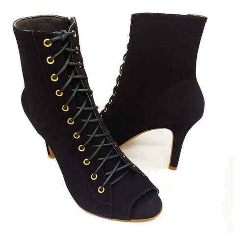 Imagem 6 de 7 de Kit 3 Botas Coturno Feminina Salto Alto Cano Curto Atacado