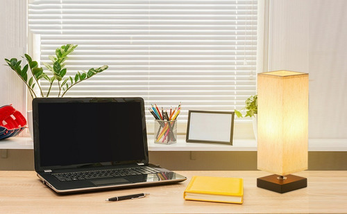 Lámpara De Mesa Cuadrada For Dormitorio Iluminación E26