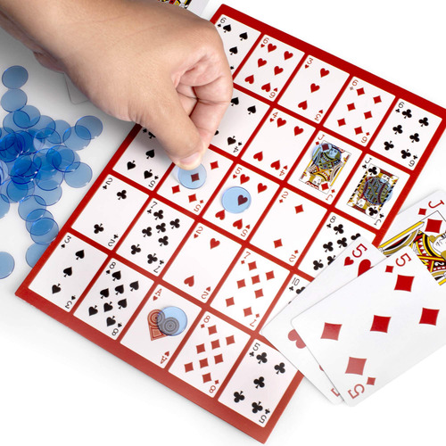 Set De Juego Brybelly Poker Keno Con Cartas, Fichas Y 12 Tab