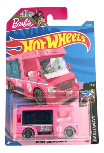 Carrito Hotwheels Barbie Dream Camper Nuevo