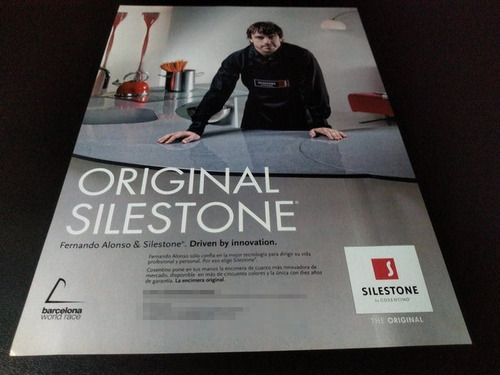 (pf901) Publicidad Silestone * Fernando Alonso