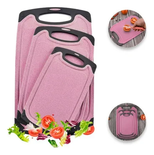 comprar Tabla De Cocina Para Picar Cortar Alimentos Set 3 Piezas