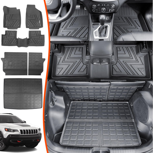 Powoq Alfombrillas De Suelo Compatibles Con Jeep Cherokee -.