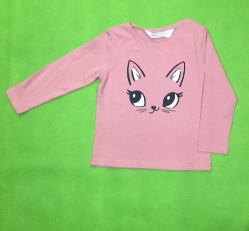  Franelas Manga Larga Para Niñas, Talla 2