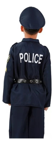 Traje De Rendimiento Uniforme De Policía Cos Para Niños