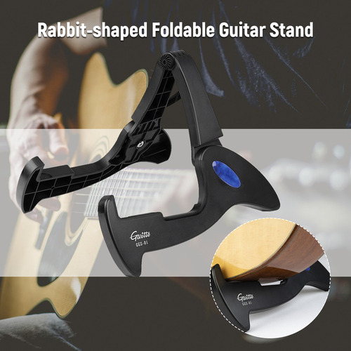 Soporte De Guitarra Plegable Con Forma De Conejo Guitto