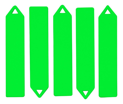 40 Plaquinhas 9cm Verde Neon Identificação Jardim Flores