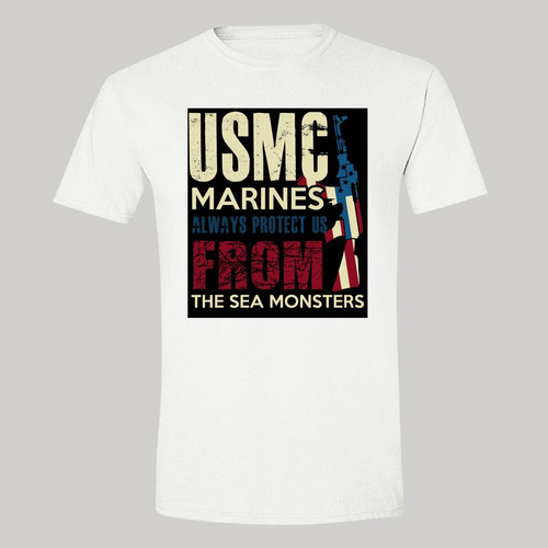 Playera Blanca Hombre Estados Unidos Us Army Militar 439