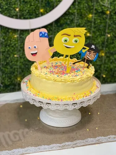 Emoji Cartel Cumpleaños Emoticones Goma Eva Personajes Emoji