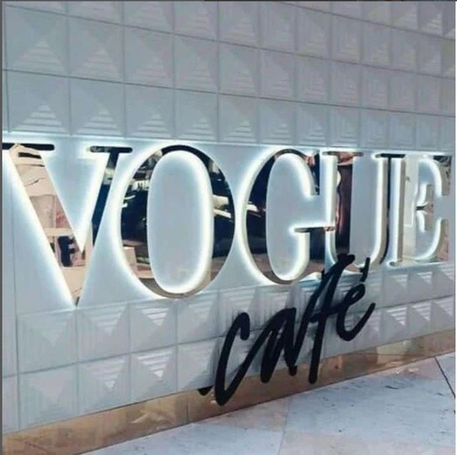 Avisos Logo Corpóreos Acrílico Letras Espejo Retroiluminados