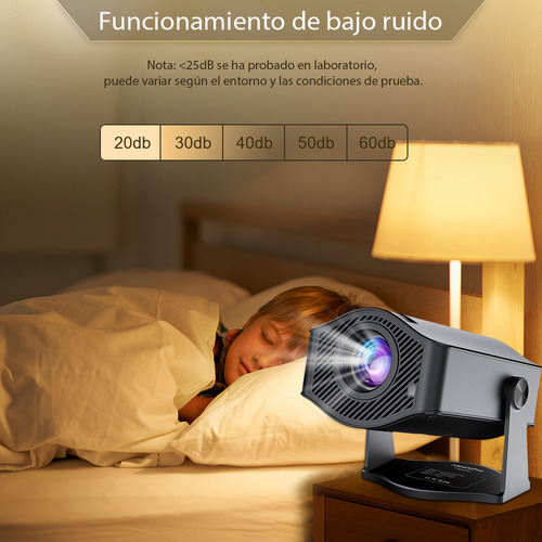 Mini Proyector HM400Pro de 20000 lúmenes 1080P 4K edición profesional proyector inteligente portátil con 2+8GB Android 11 corrección de trapezoide WiFi 6.0 Bt5.0 HDMI USB 40W