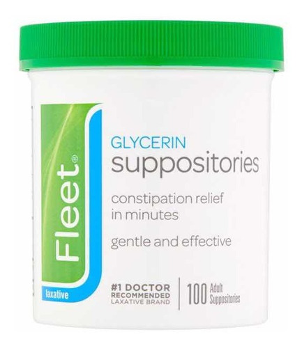 Supositorios Glicerina Con Aloe Vera Frasco 100 Piezas