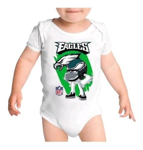 Pañalero Personalizado Philadelphia Eagles Nfl Bebé Niños