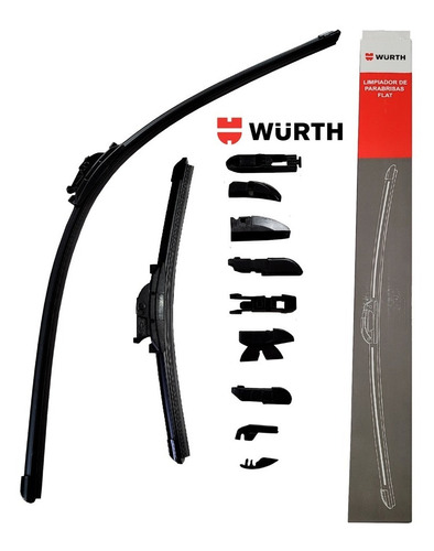 Limpiaparabrisas Curvos Para Vw Gol Wurth Premium (2 Piezas)