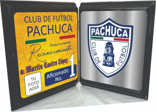 Club Pachuca Reconocimiento Tipo Libro Al Mejor Aficionado.