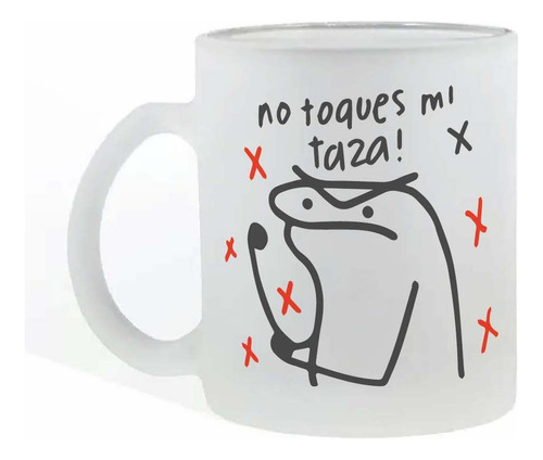 Taza Personalizada De Vidrio Esmerilado