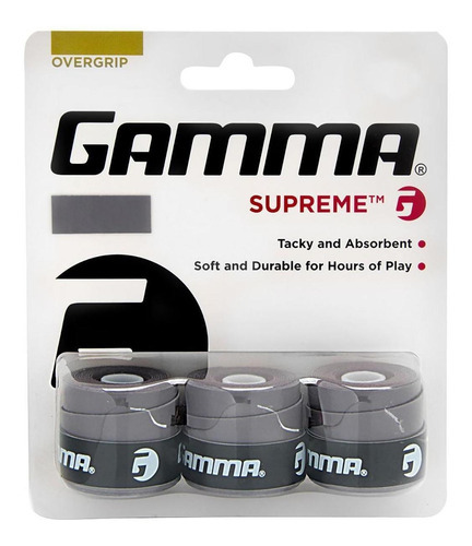 Overgrip Gamma Supreme Cinza