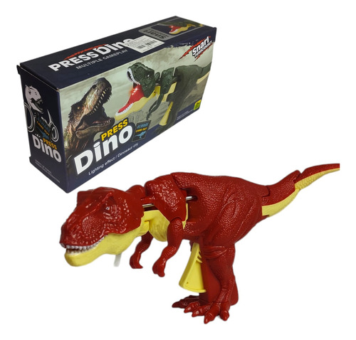 Juguete Dinosaurio Zaza Rojo Tiktok Luz Y Sonido En Caja