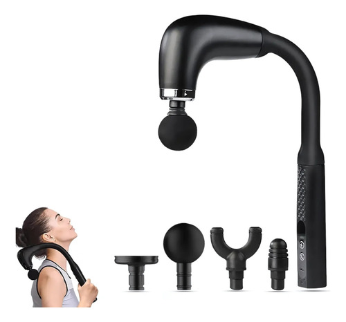 Pistola Masajeador Mango Extendido Forma U Espalda Cuello