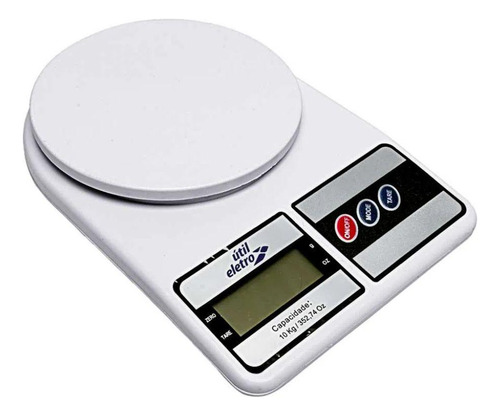 Balança Digital De Precisão 10kg Cozinha Fitness - Branca