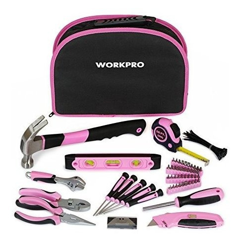 Herramienta Workpro Juego Rosa Dama Estuche 103